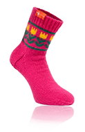 Socks from grandma Pink hand knitted size. L - Charity