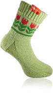 Socks from grandma Green hand knitted, size. XL - Charity