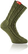 Socks from grandma Khaki hand knitted, size. L - Charity