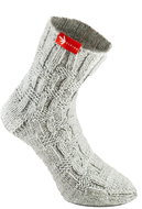 Socks from grandma Grey hand knitted_vel. XL - Charity