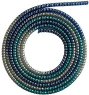 ELPINIO Cable Protection Spiral - Metallic Silver Blue - Cable Organiser