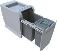 Vestavný odpadkový koš Elletipi CITY - výsuvný, 18+8 L , PTA 3045A - Odpadkový koš