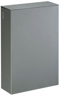 Wall basket with lid Rossignol Stella 51349, 20 L, metallic grey - Rubbish Bin