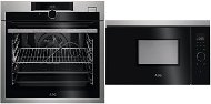 AEG Mastery BSE882320M + AEG Mastery MBB1756SEM - Built-in Oven & Microwave Set