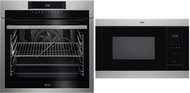 AEG Mastery BPE742320M + AEG Mastery MSB2547D-M - Built-in Oven & Microwave Set