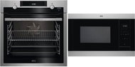 AEG Mastery BCE455350M + AEG Mastery MSB2547D-M - Built-in Oven & Microwave Set