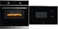 ELECTROLUX 600 FLEX SurroundCook EZF5C50X + ELECTROLUX 300 LMS2203EMX - Built-in Oven & Microwave Set