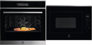 ELECTROLUX 800 PRO SteamBoost EOB9S31WX + ELECTROLUX 800 FLEX TouchOpen KMFD264TEX - Built-in Oven & Microwave Set
