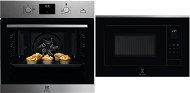 ELECTROLUX 600 PRO SteamBake EOD3H50TX + ELECTROLUX 600 FLEX Grill LMS4253TMX - Built-in Oven & Microwave Set
