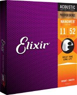 Elixir 16027 Acoustic NanoWeb Phosphor Bronze Custom Light - Struny