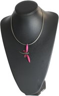 E. L. 1 Dragonfly pink - Necklace