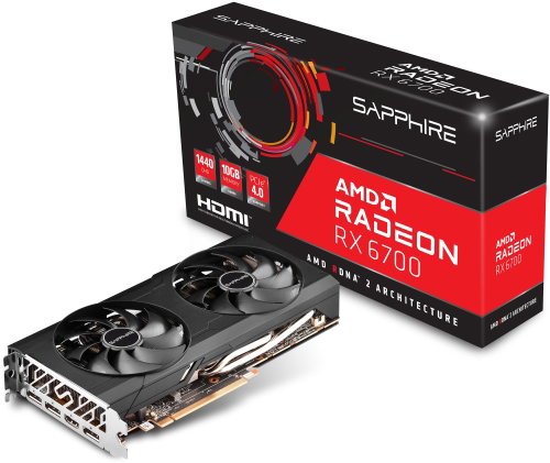 SAPPHIRE AMD Radeon RX 6700 10G OC - Grafikkarte - Hauptbild