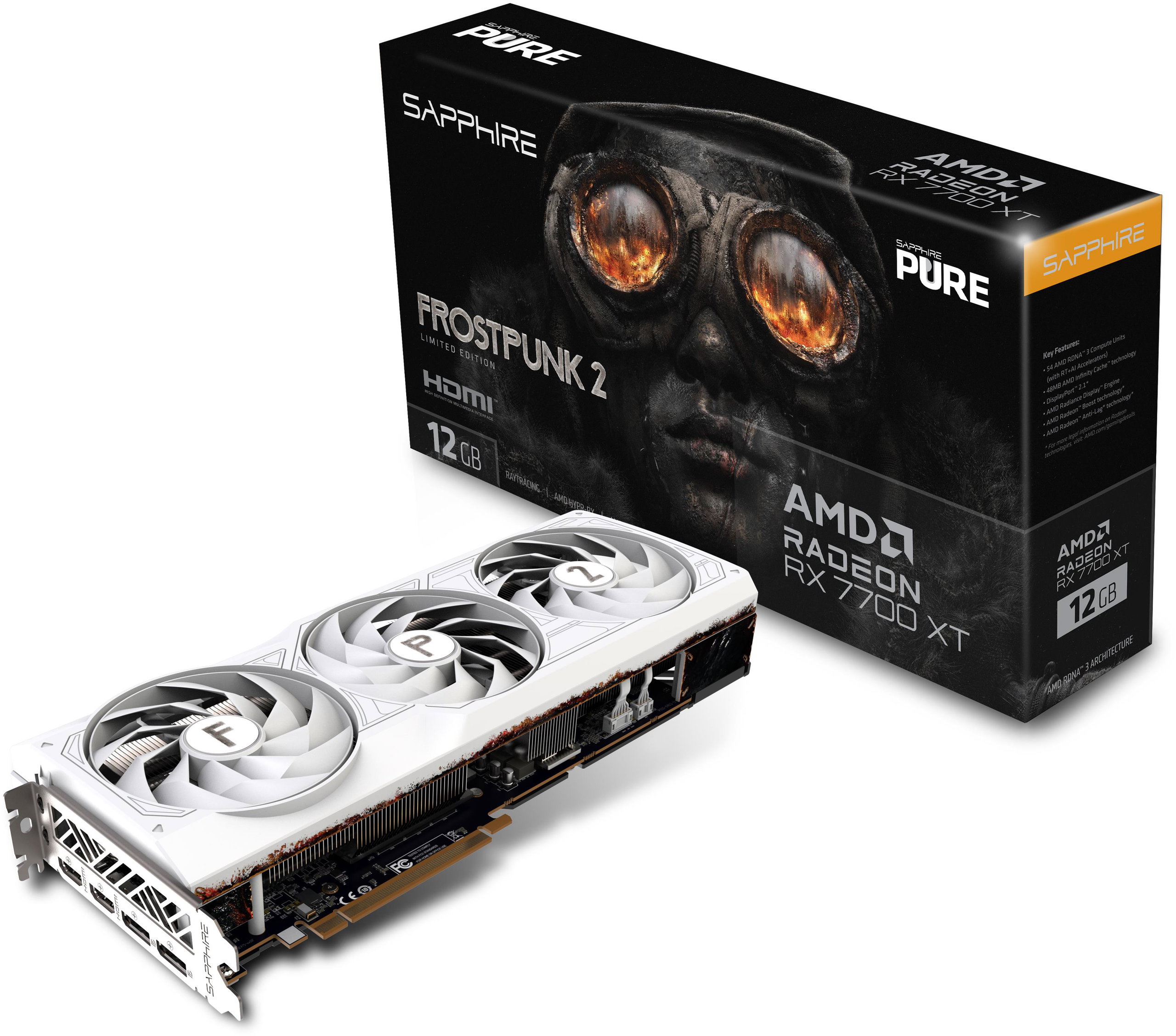 Sapphire PURE RX 7700 XT 12G Frostpunk 2 Edition