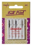 Jehly Inspira Pfaff, Husqvarna 620106396 ball point - 70, 80, 90 - 5 ks - Jehla