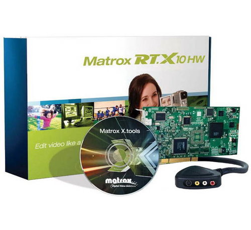 Střihová karta MATROX RT.X10 HW - digitální / analogová střižna - - - Main image