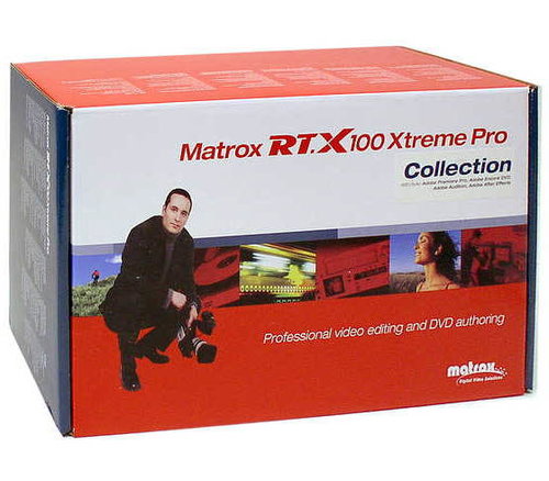 Střihová karta MATROX RT.X100 Xtreme Pro Collection - digitální / analogová střižna, kolekce softwar - - - Main image