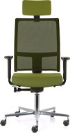 EMAGRA TAU Green with Aluminium Cross - Office Chair