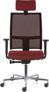 EMAGRA TAU Red with Aluminium Cross - Office Chair