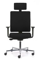 EMAGRA BUTTERFLY Black with Aluminium Cross - Office Chair