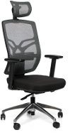 EMAGRA X8 čierna s hliníkovým krížom - Kancelárska stolička