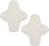 Emmie´s Midi Organic Cotton Day Pads, Beige Stars, 2 pcs - Sanitary Pads