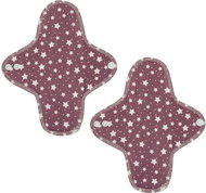 Emmie´s Midi Organic Cotton Day Pads, Lila Stars, 2 pcs - Sanitary Pads
