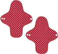 Emmie´s Midi Organic Cotton Day Pads, Red Dots, 2 pcs - Sanitary Pads