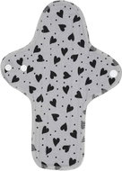Emmie´s Night/Postpartum Organic Cotton Maxi Pad, Grey Hearts, 1 piece - Sanitary Pads