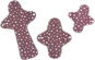 Emmie´s Startovací balíček látkových vložek z biobavlny Trial plus, Lila Stars, 3 ks - Menstruační vložky