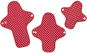 Emmie´s Startovací balíček látkových vložek z biobavlny Trial, Red Dots, 3 ks - Menstruační vložky