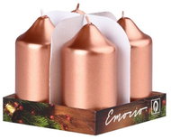 EMOCIO Adventní válcová měděná metal 4 ks 4 × 7,5 cm - Candle Set