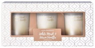 EMOCIO Vánoční votiv vonná White Musk & Vanilla 3 ks bílá - Candle Set