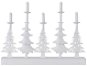 Elektrischer Weihnachtsleuchter EMOS LED-Kerzenhalter - Weihnachtsbäume mit Kerzen, 24 cm, 2x AA, innen, warmweiß, Timer - Elektrický vánoční svícen
