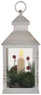 EMOS LED dekorace – vánoční lucerna se svíčkou, 23 cm, 3x AAA, vnitřní, vintage - Lucerna
