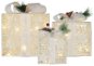Dekorativní osvětlení EMOS LED dárky s ozdobou, 3 velikosti, vnitřní, teplá bílá - Dekorativní osvětlení