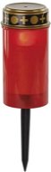EMOS LED hřbitovní svíčka zapichovací, červená, 25 cm, 2x AA, venkovní i vnitřní, vintage - Svíčka