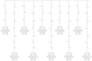 Karácsonyi világítás EMOS LED karácsonyi függöny - hópelyhek, 135x 50cm, beltéri, hideg fehér - Vánoční osvětlení