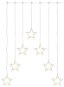 Vánoční osvětlení EMOS LED vánoční závěs – 7 hvězd, 67x125 cm, vnitřní, teplá bílá - Vánoční osvětlení