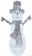 EMOS LED vianočný snehuliak ratanový, 82 cm, vnútorná, studená biela, časovač - Vianočná dekorácia
