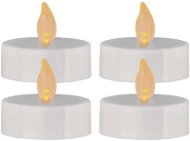Led sviečka EMOS LED dekorácia – čajová sviečka maxi, biela, CR2032, vnútorná, vintage, 4 ks - LED svíčka