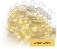EMOS LED vianočný drop reťaz – cencúle, 1,7 m, vonkajšie aj vnútorné, teplá biela, programy - Svetelná reťaz