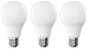 EMOS Classic A60, E27, 9,5 W (75 W), 1055 lm, teplá biela – balenie 3 ks - LED žiarovka