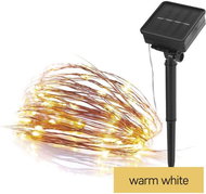 EMOS LED nano chain with solar panel, copper, 12 m, indoor and outdoor, warm white, timer - Light Chain