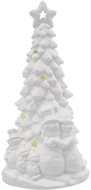 EMOS LED ceramic tree with snowmen, 33.5 cm, 2x AA, indoor, warm white - Christmas Lights
