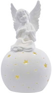 EMOS LED ceramic angel, 29 cm, 2x AA, indoor, warm white - Christmas Lights