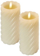 EMOS LED decoration - wax candle, 17 cm, 2x AAA, indoor, warm white, timer, 2 pcs - LED Candle