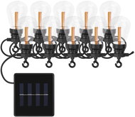 EMOS LED chain with solar panel - 10x party bulbs, 5 m, indoor and outdoor, vintage - Light Chain