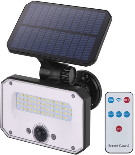 EMOS SPILO solar, with motion sensor, 1500 lm, black, neutral white - LED Reflector - Main image