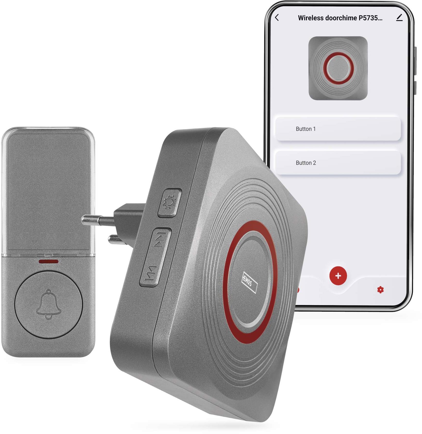 EMOS GoSmart P5735SS Otthoni vezeték nélküli csengő WiFi-vel