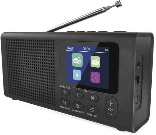 EMOS tragbar mit Bluetooth, DAB / DAB+ / FM, schwarz - Radio - Hauptbild